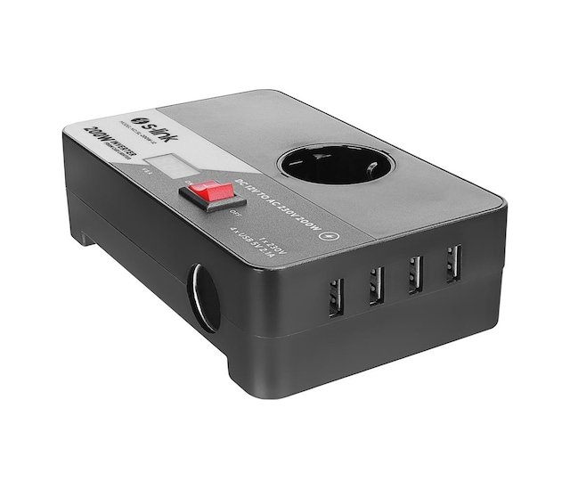 S-link Sl-200w-12 200w Dc12v-ac230 Çakmaktan Power Inverter