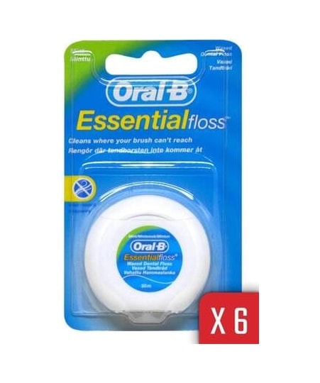 Oral-B Essential Floss Naneli ve Mumlu Diş İpi 50 M x 6 Adet