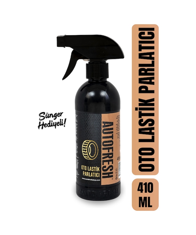 Autofresh Süngerli Oto Lastik ve Tampon Parlatıcı Koruyucu 410 ML