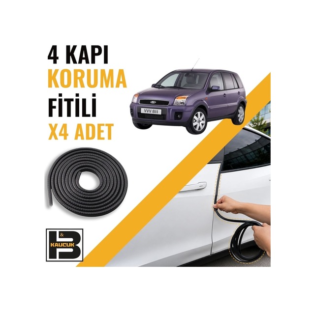 Ford Fusion 2002-2006 Kapı Koruma Fitili-4 Kapı-siyah-bm2219