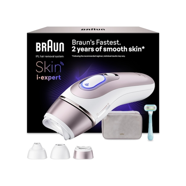 Braun IPL Skin i·Expert Evde Lazerle Tüy Alma App ile Çanta Gillette Venus 3 Başlık PL7321