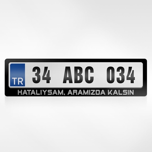 Kişiye Özel Hatalıysam Aramızda Kalsın Yazılı Plakalık 254897420
