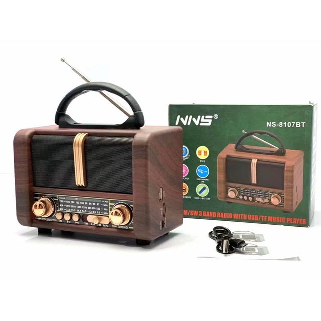 NNS NS-8069BT TWS 3Band USB/ TF/BT Music Player Portable Bluetooth Radio