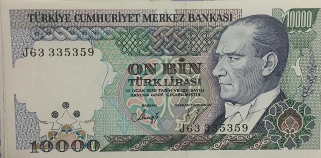 7.Emisyon On Bin 10.000 Türk Lirası