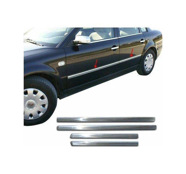Volkswagen Passat 3B Uyumlu 1997-2005 Krom Cam Çıtası 6 Parça Paslanmaz Çelik