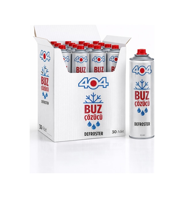 404 Buz Çözücü Sprey 500ml 30lu Koli Şeffaf