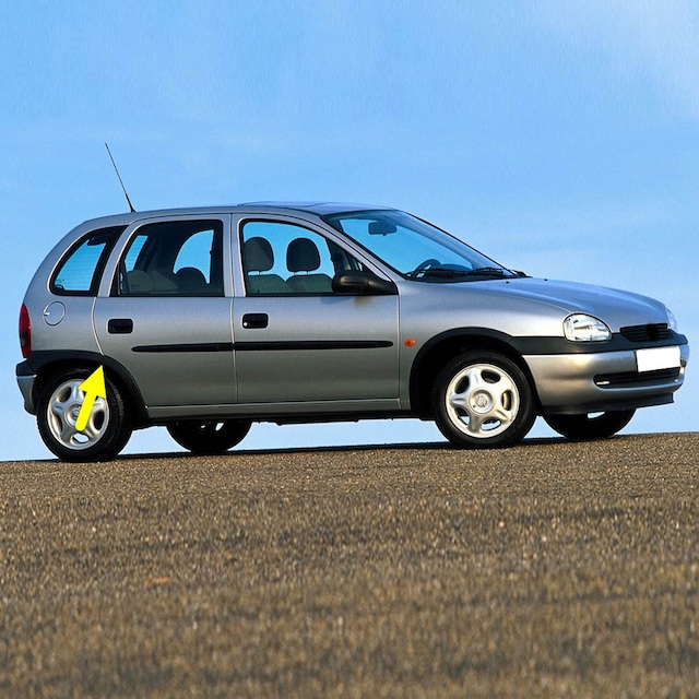 Opel Corsa B 4 Kapılı 93-00 Sağ Arka Çamurluk Ağzı Plastik Dodik
