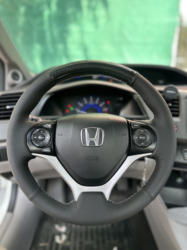 Honda Civic Fb7 Araca Özel Dikmeli Direksiyon Kılıfı Mikrofiber Kristal Karbon