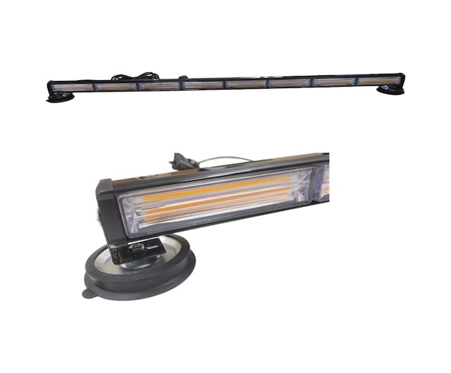 118 Cm Çakar Lamba 8 Cob Led 17 Fonksyionlu 48w Amber 12-30v / Lapa198