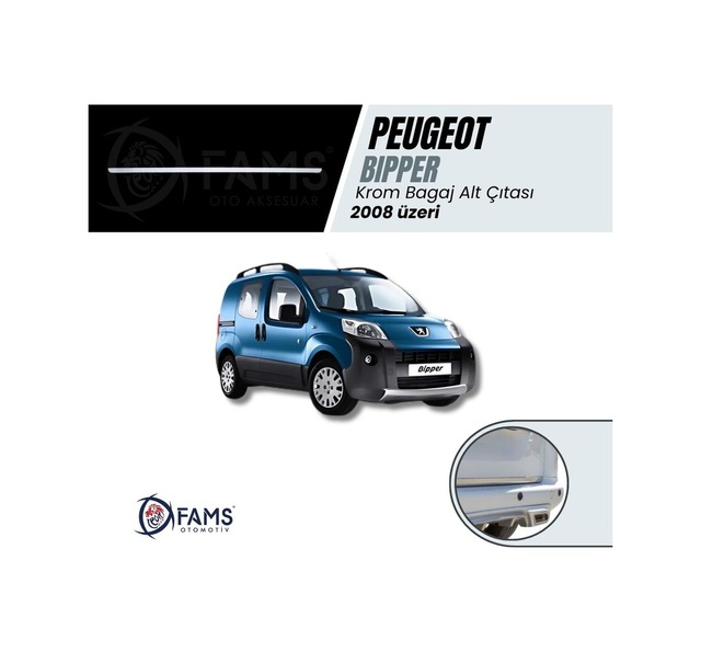 Peugeot Bipper Krom Alt Bagaj Çıtası 2008 Üzeri P.Çelik