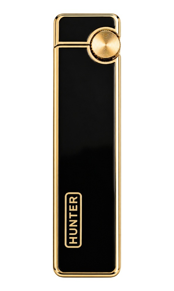 Hunter Soft Flame Siyah Gold Slim Metal Çakmak Ack057