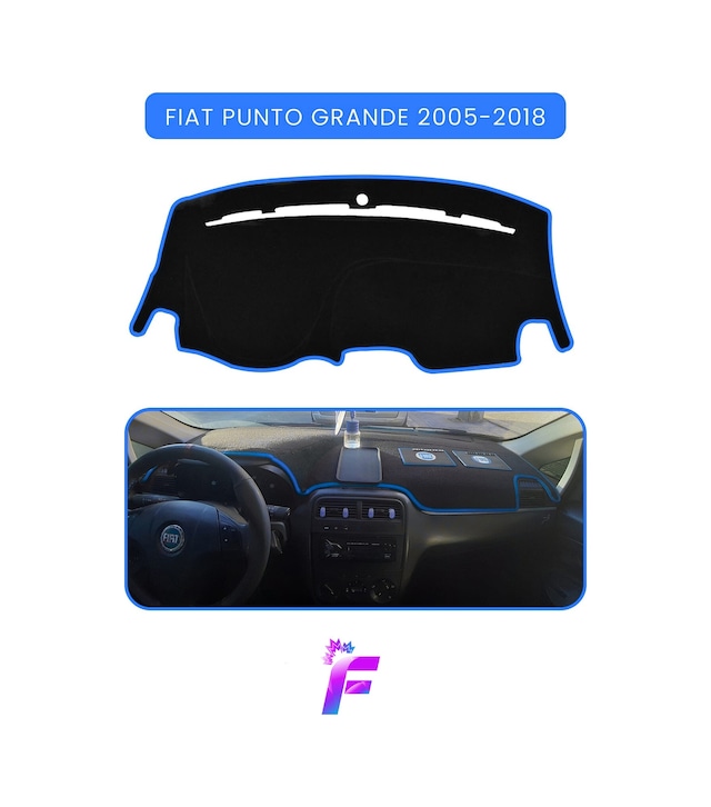Fıat Punto Grande 2005-2018 Uyumlu Torpido Örtüsü Araca Özel Üretim Kolay Montaj Tb47 Torpido Halısı