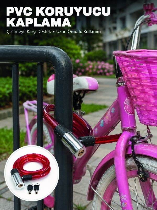 Bisiklet, Elektrikli Scooter Ve Çocuk Bisikletleri İçin Güvenlik Kilidi