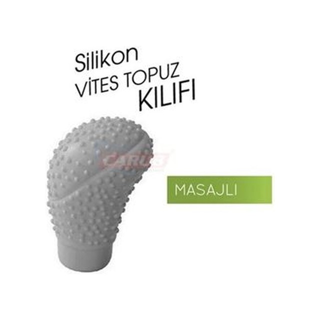 VİTES TOPUZU KILIFI SİLİKON OVAL MASAJLI GRİ BR6219621
