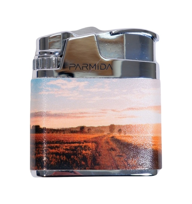 Parmida Tek Torch Pürmüz Çöl Desenli Gümüş Metal Puro Çakmağı - Tr9228