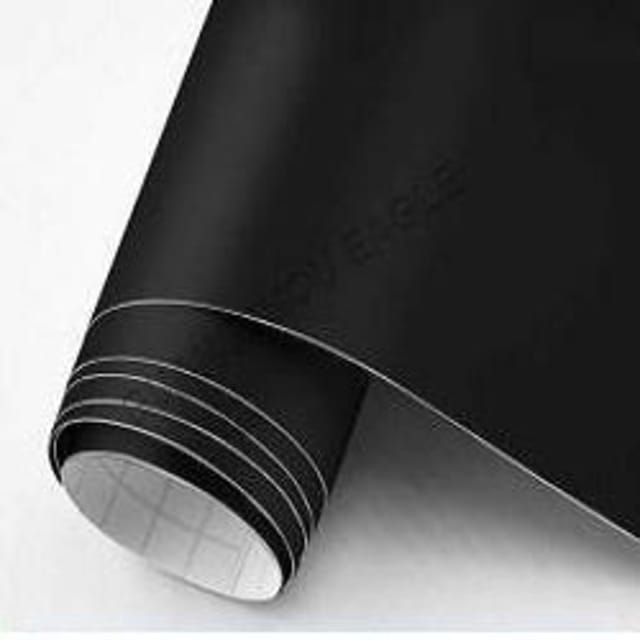 Mat Siyah Yapışkanlı Kaplama Folyosu 122 Cm X 9 Mt