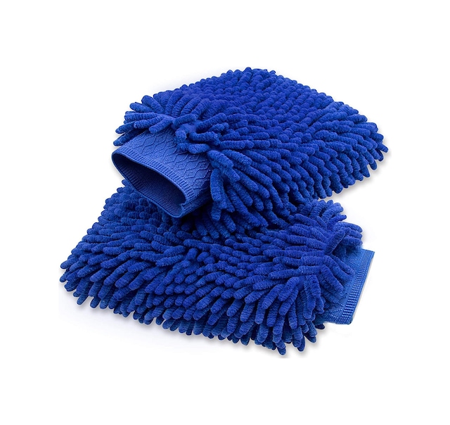 Mikrofiber Püsküllü Hassas Araç Oto Yıkama Eldiveni 2 Adet