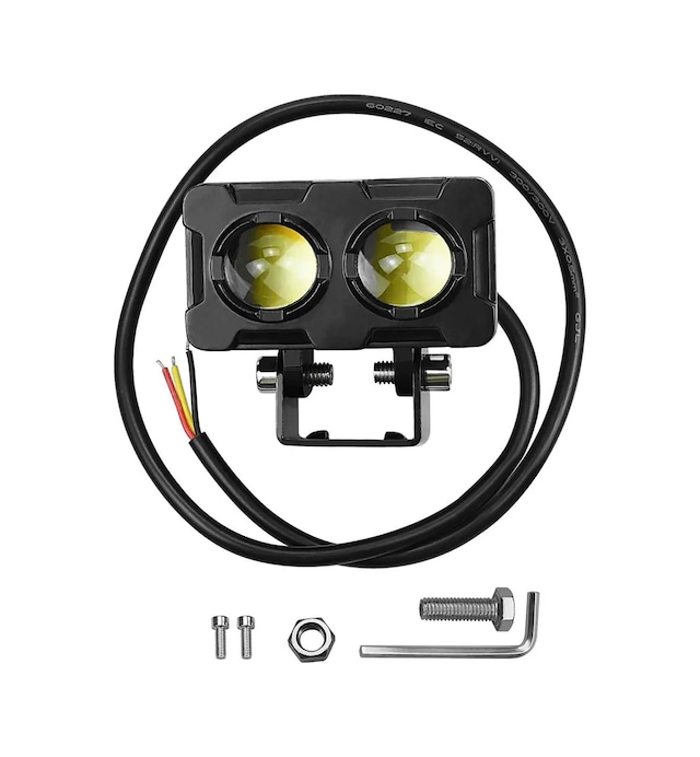 Mega Oto Market Led Spot Işık Ve Sarı Beyaz Projektör Lens Dikdörtgen Baykuş Led Off Road Lamba Motosiklet Ve İş Makinesi Projektörü 12v-85v