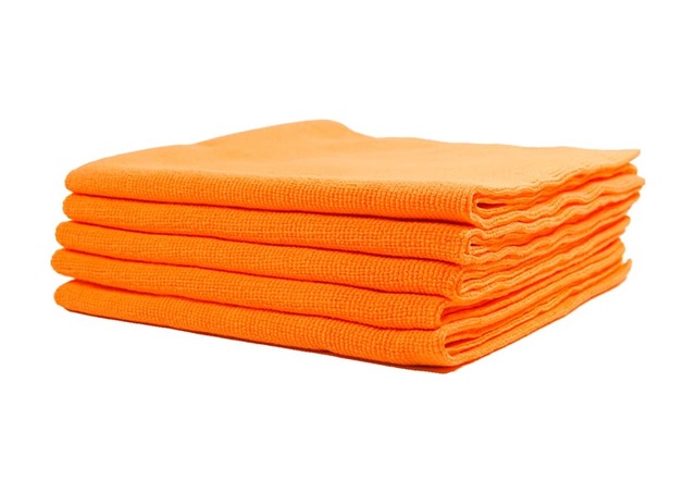 Klın Zero Finish Hd Mikrofiber Lazer Kesim Çok Amaçlı Silme Bez 5'li Paket Turuncu - 40x40cm