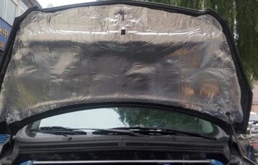 Araç Kaput Içi Ses Yalıtım Süngeri Yanmaz Folyolu 100 Cm X 100 Cm-9 Mm