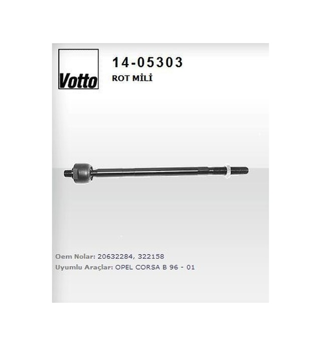 Rotmili Hıd Direksiyon Votto 1405303 Opel Corsa A/b/c