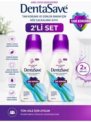 Cistus Tam Koruma Ağız Çalkalama Suyu 300 Ml 2li Set
