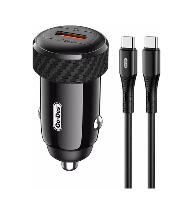Go-des Gd-qc2036 Pd 33w Hızlı Şarj Özellikli Araç Şarj Başlığı Siyah
