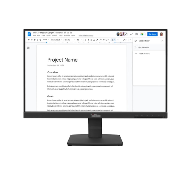 21.5 Lenovo Thinkvision S22-4e 64cbkat6tk Fhd Ips