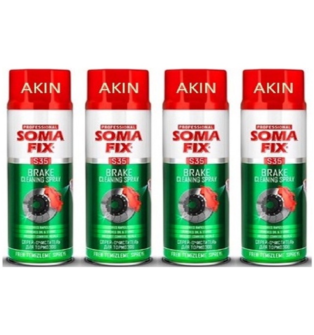 4 Adet Somafix 500 Ml Fren Balata Temizleme Spreyi S35