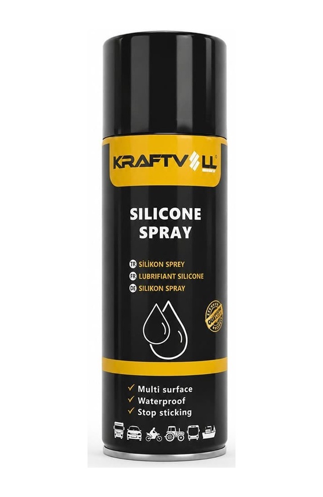 Kraftvoll Silikon Sprey 400 Ml - Trim Sesleri Keser