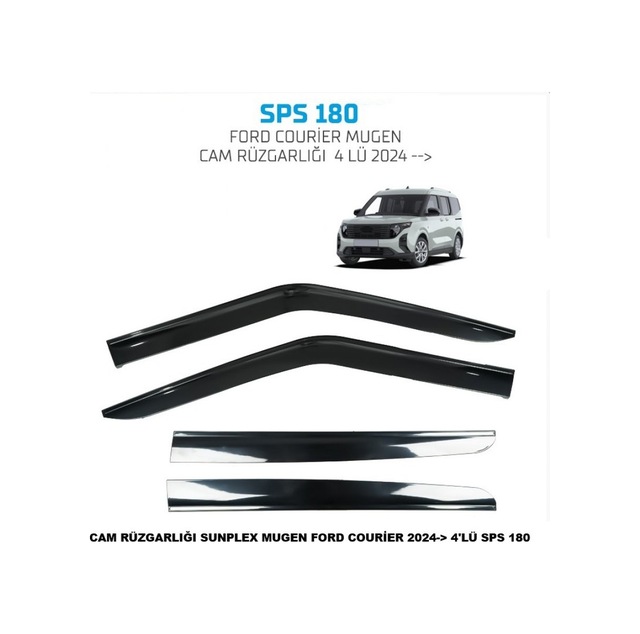 Cam Rüzgarlığı Sunplex Ford Courier 2024 Sonrası 4'lü Sps 180