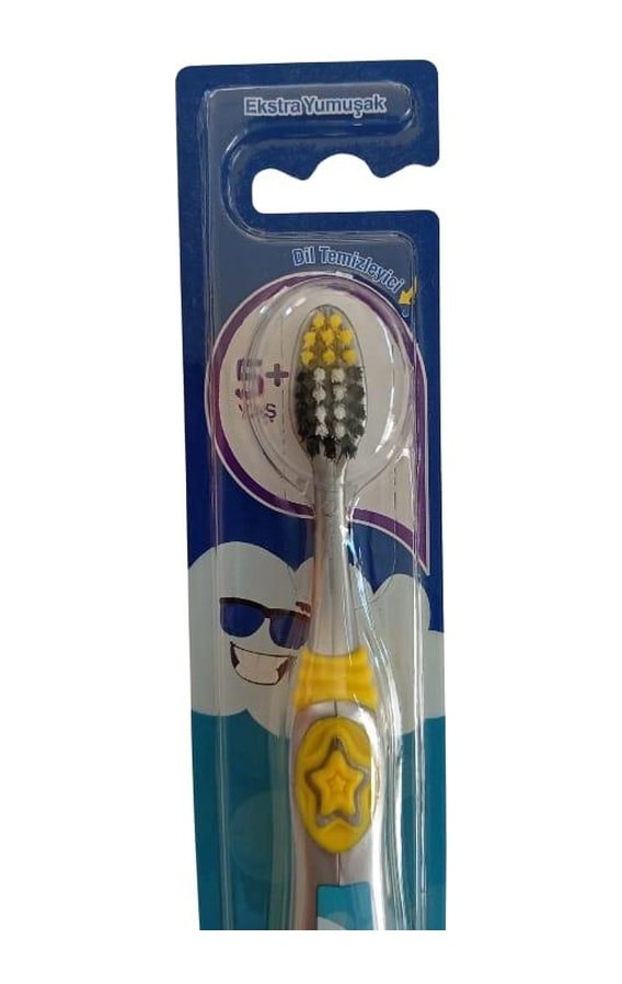 Colgate Gri Bulut Çocuk Diş Fırçası 5+ Yaş Ekstra Yumuşak Kıllı