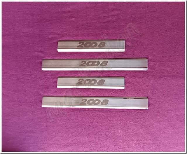 WOC Chrome Peugeot 2008 Krom Kapı Eşiği Lazer 2020 Sonrası 4 Parç