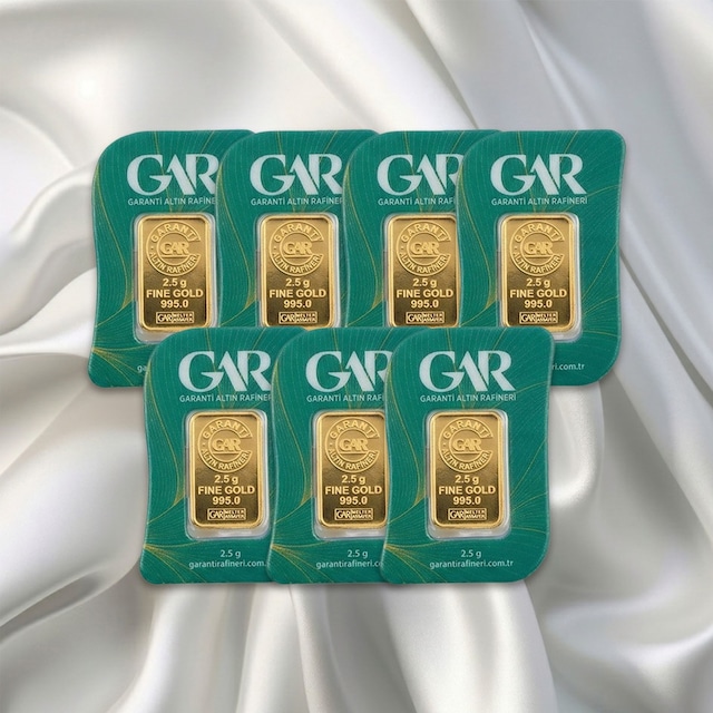 7 Adet 2.5 Gr 24 Ayar Gram Altın