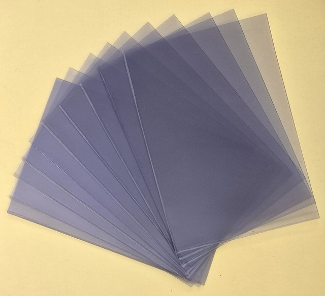 10 Adet L Tipi Asidi Alınmış Şeffaf Pvc Kağıt Para Föyü 195 X 135 Mm.