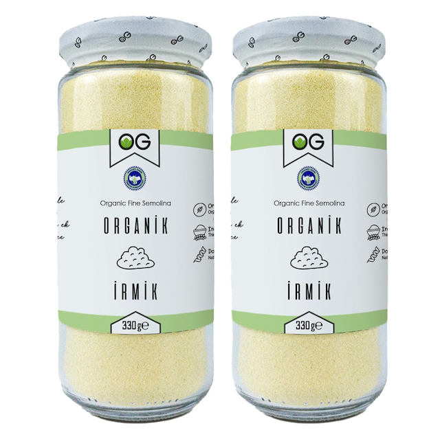 OG natural 2'li Organik İrmik 330 Gr +6 Ay
