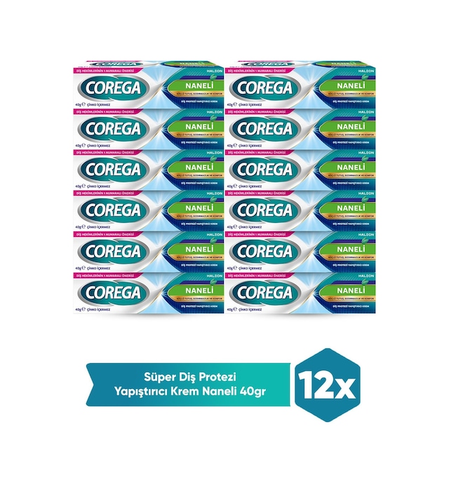 Corega Süper Protez Yapıştırıcı Krem 12 x 40 G