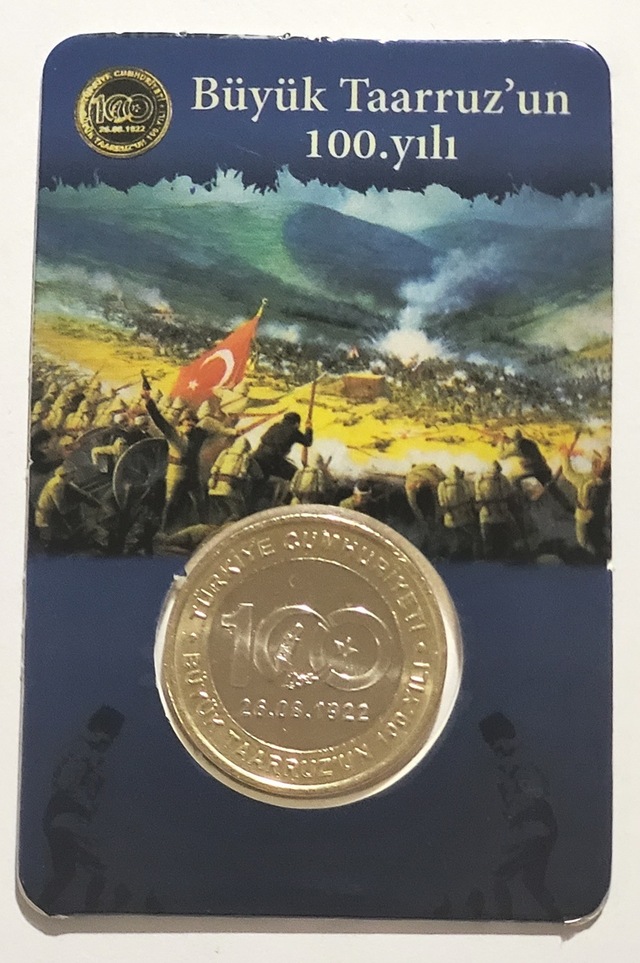 Büyük Taaruz'un 100. Yılı 1 Lira 2022, Hatıra Para Ve Kiti.