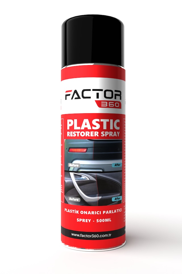 Factor360 Otomobil Araç Plastik Yenileyici Parlatıcı Aerosol 500ml