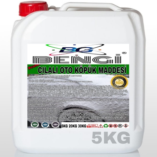 Cilalı Oto Köpük Fırçasız Profesyonel 5 Kg