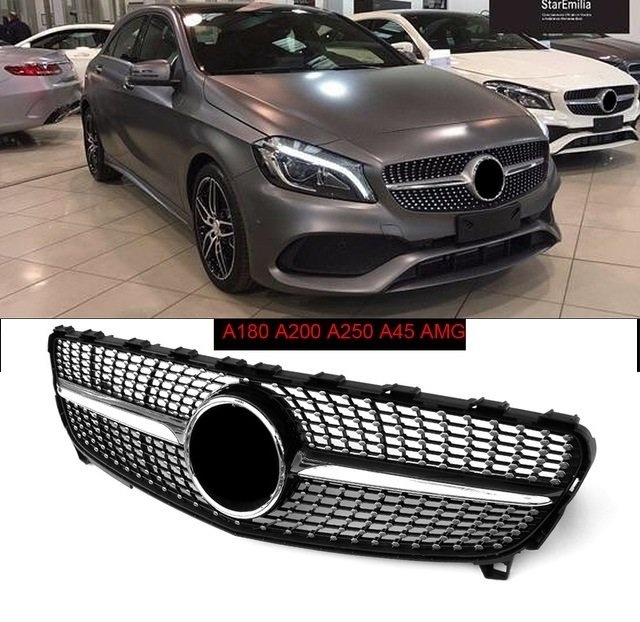 Mercedes W176 Diamond Amg Ön Panjur Izgara Seti 2016+ A Serisi