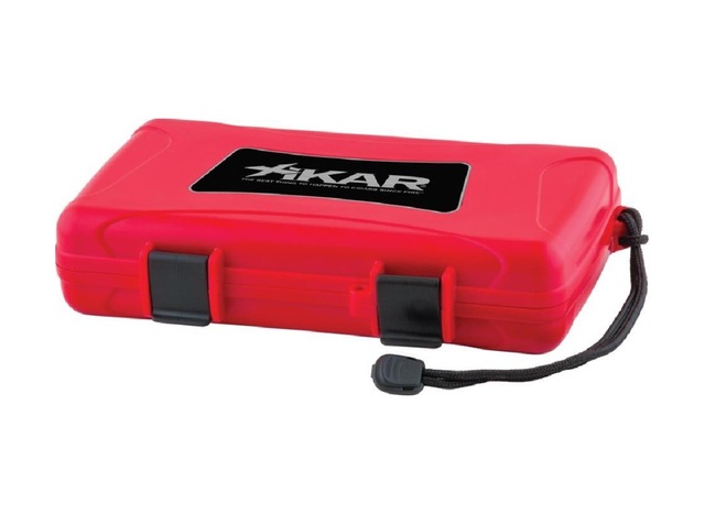 Xikar Kırmızı Seyahat Tipi 5 Humidor Puro Kutusu Pmpuro-tr1868