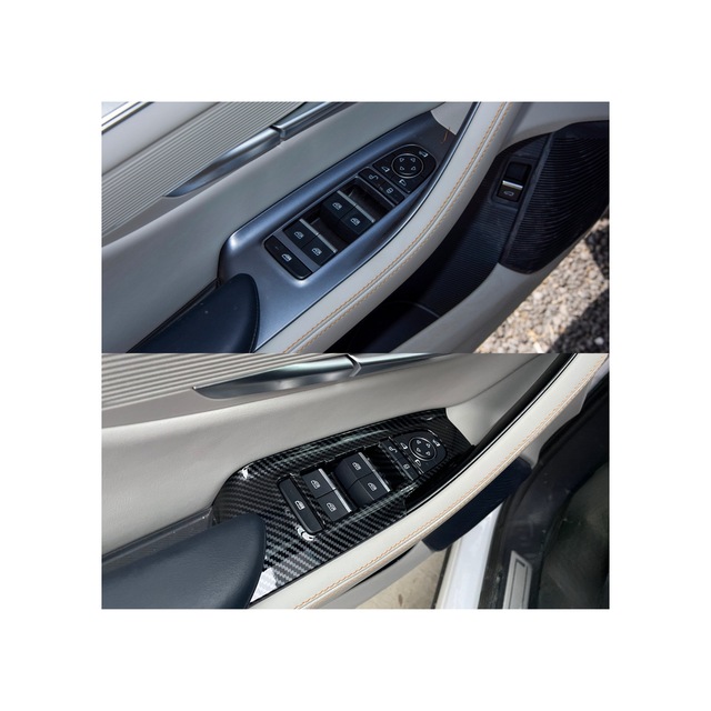 Red Lion Parts Byd Seal U Dm-i/ev Kapı İçi Kol Dayama Ve Cam Kumanda Düğmesi Seti Abs Karbon Fiber Görünüm Kaplama