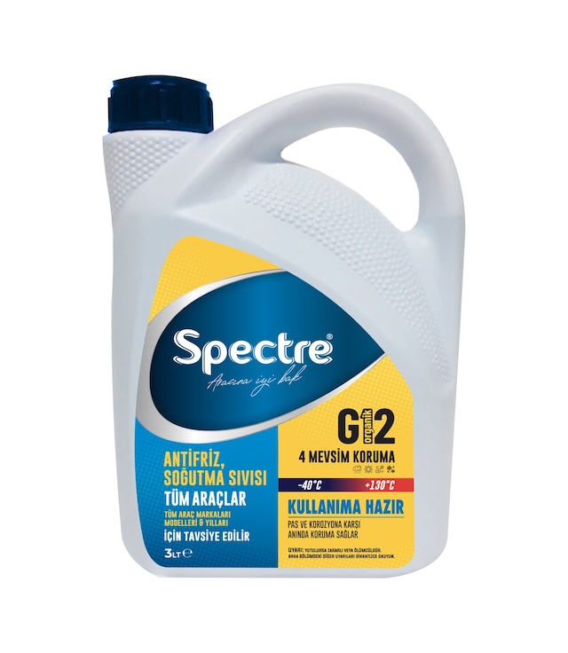 Spectre Mavi Antifiriz -40 Derece 3 Litre Spectre 3 Litre Mavi Antifriz N11.83