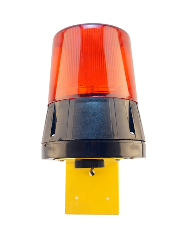 Mesan Ø110 İkaz Lamba Döner Buzzer L Montaj Kırmızı 220vac Ms 899.1.220vac
