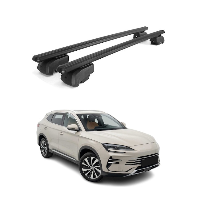 Byd Seal U Dm-i 2024-2027 Uyumlu Port Bagaj Taşıyıcı Ara Atkı Alu Siyah 2 Parça L Beden Gömme Ray