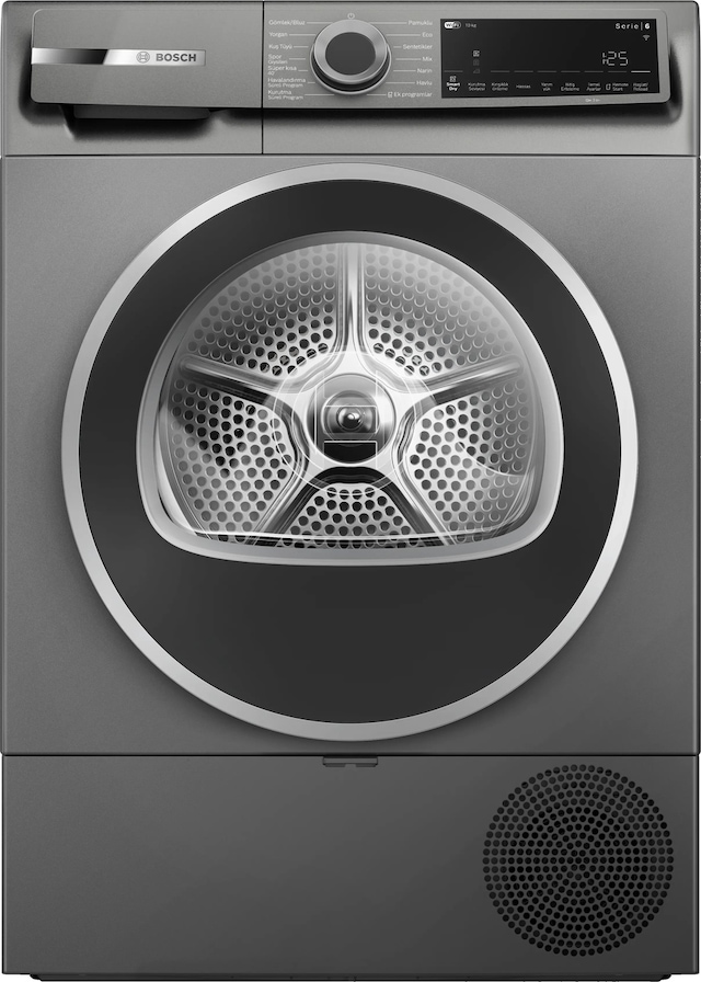 Bosch Serie 6 WQJ2520RTR 10 KG Isı Pompalı Çamaşır Kurutma Makinesi Antrasit