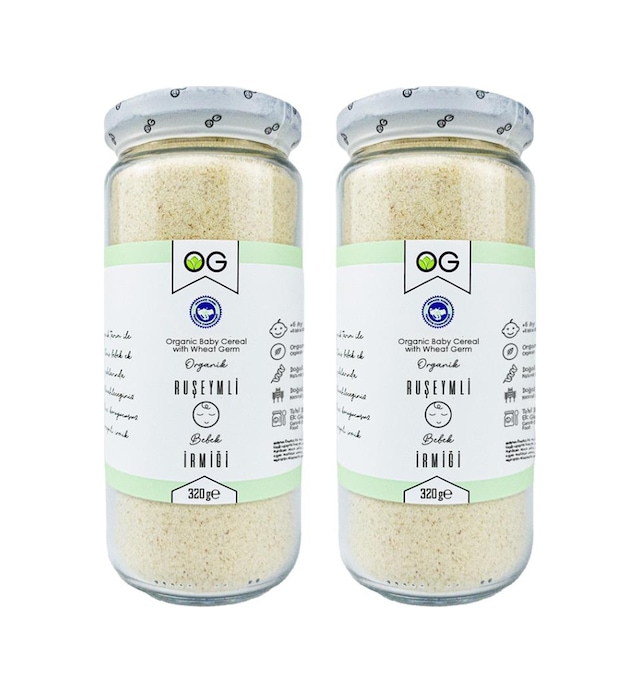 OG natural 2'li Organik Ruşeymli Bebek İrmiği 320 Gr