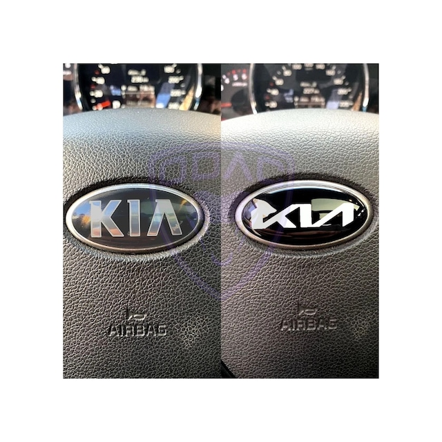 Direksiyon Içi Kıa Yeni Logo Sticker Dekorasyon, Cerato, Ceed, Rio Forte, Sportage, Sorento, Picanto