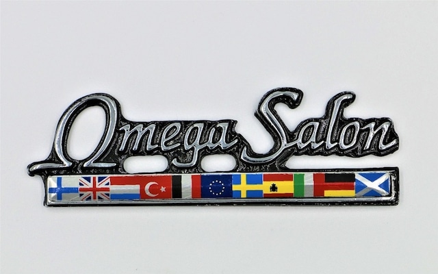 Etiketçilere Özel Döküm Sıralı Bayrak Omega Salon Metal Arma